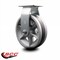 Service Caster 6 Inch V-Groove Semi Steel Cast Iron Wheel Rigid Caster with Roller Bearing SCC SCC-20R620-VGR - alternate 2